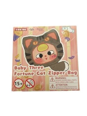 Baby Three Fortune Cat Zipper Bag